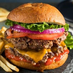 The Juicy Delight of an Angus Burger in North Lauderdale FL at Mikki's Speakeasy Restaurant