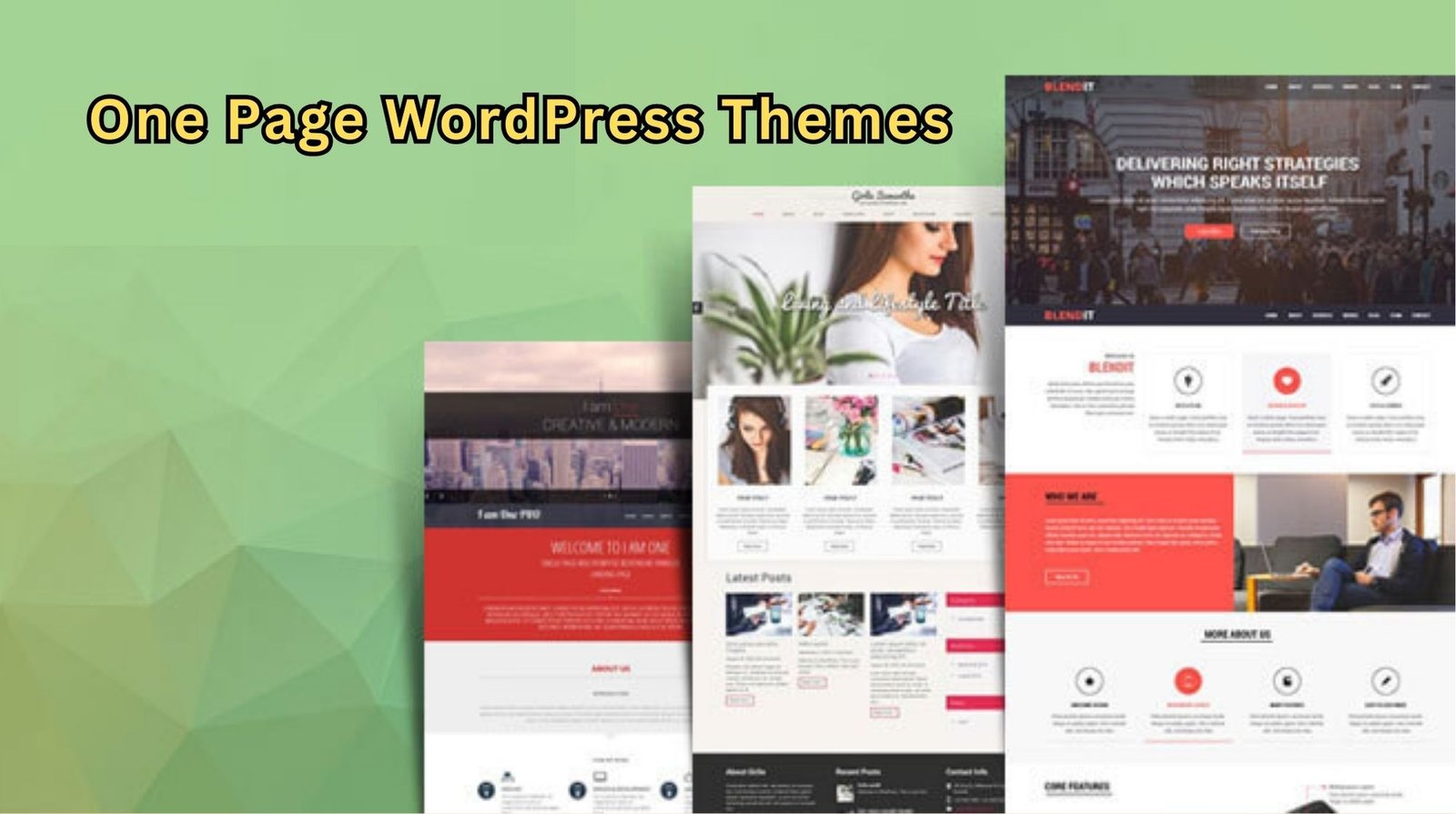 Need Only Page Website? Use One Page WordPress Themes