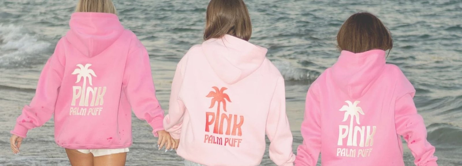 Pink Palm Puff Hoodie – The Soft-Tone Star of Streetwear