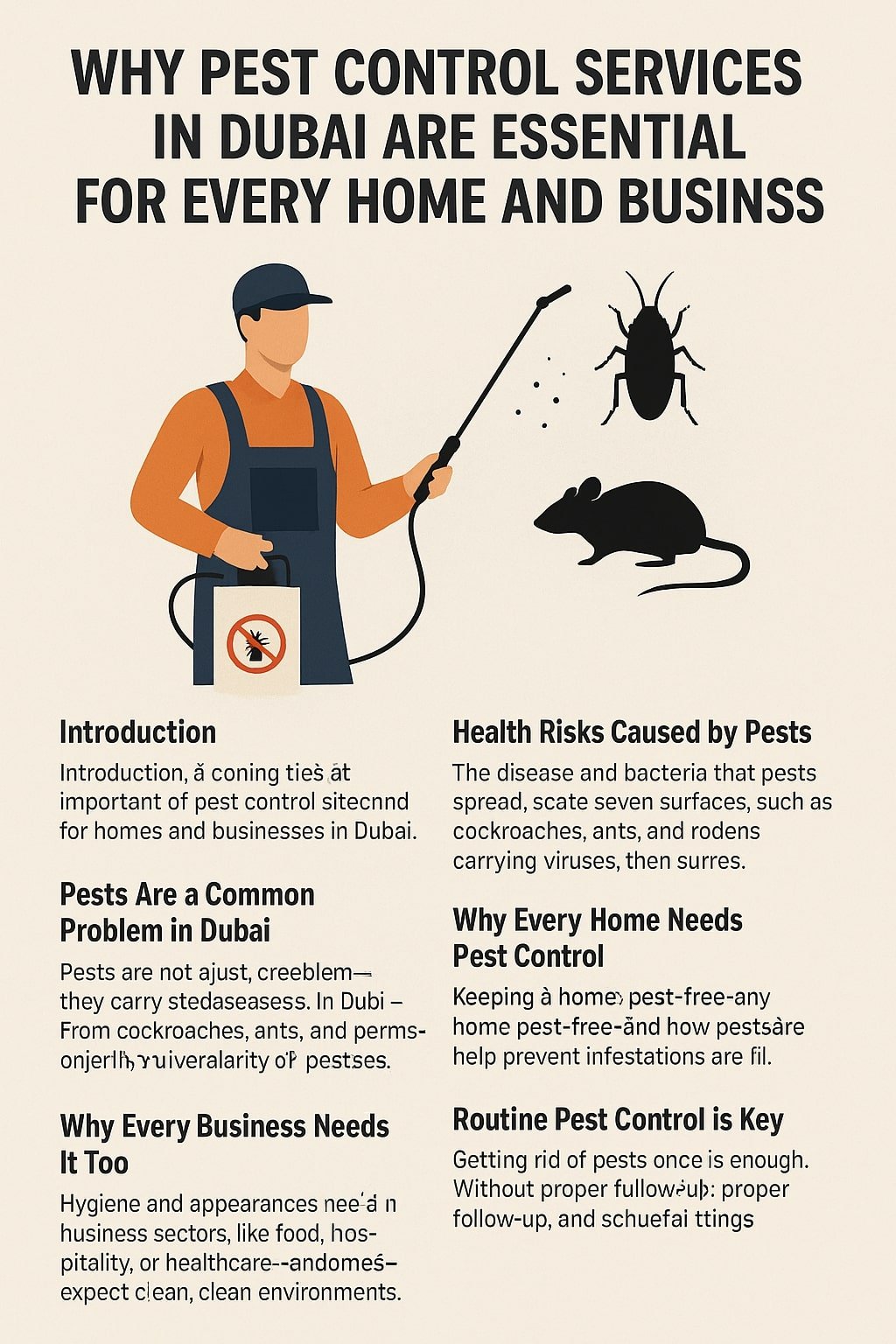 Why Pest Control Services in Dubai Are Essential for Every Home and Business
