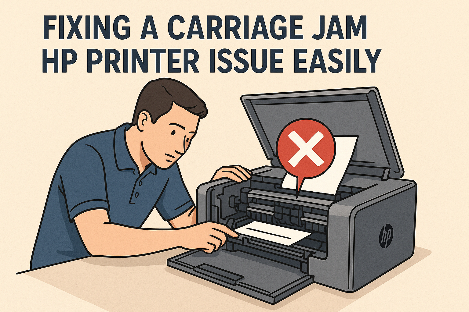 Carriage Jam HP Printer