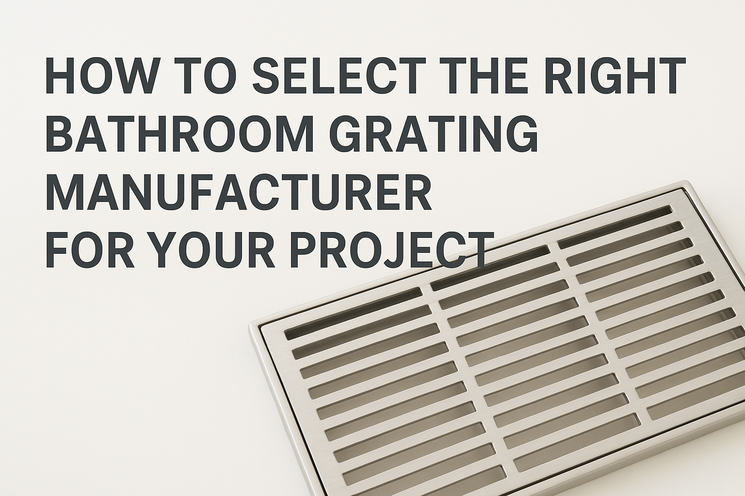 How to Select the Right Bathroom Grating Manufacturer for Your Project